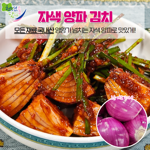 국내산 자색 양파 김치 1.5kg