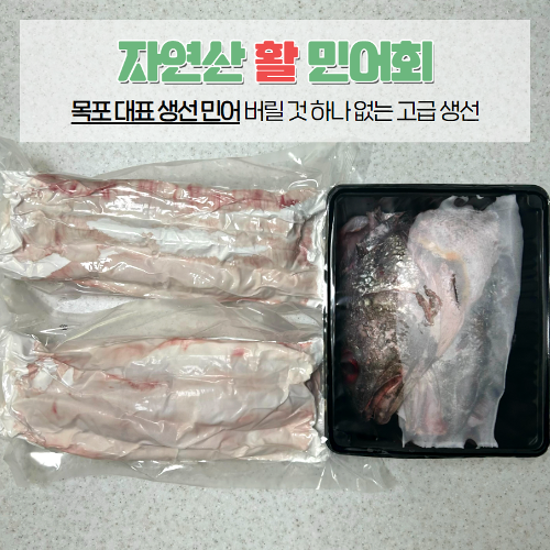 자연산 활 민어 400g 살코기 회필렛 / 한마리 회필렛+탕거리